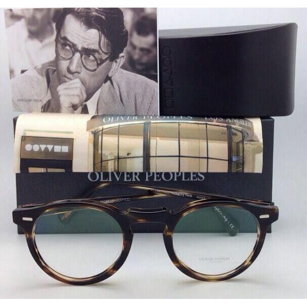 Oliver Peoples Eyeglasses Gregory Peck OV 5186 1003 47-23 Round Cocobolo Frames