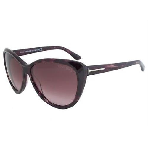 Tom Ford Malin Sunglasses Violet Frame Purple Gradient Lens FT0230 83T 61-13 135