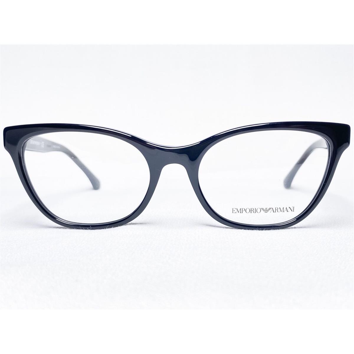 Emporio Armani EA3142 5001 Womens Black Cats Eye Eyeglasses Frames 53/18 145