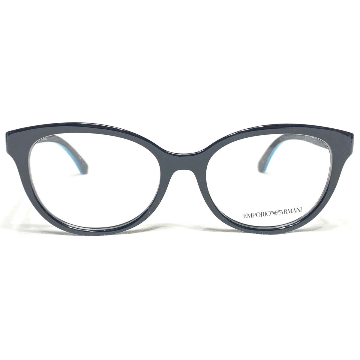 Emporio Armani EA3104 5017 Womens Black Teal Eyeglasses Frames 54/17 140