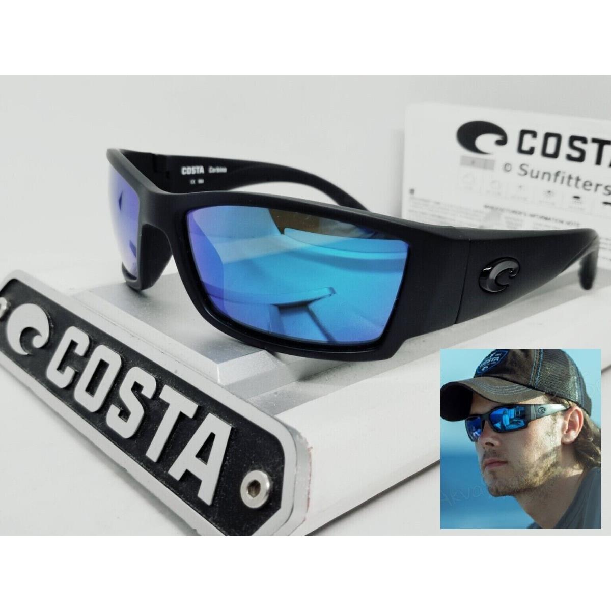 Costa Del Mar Blackout/blue Mirror Corbina Polarized 580G Sunglasses