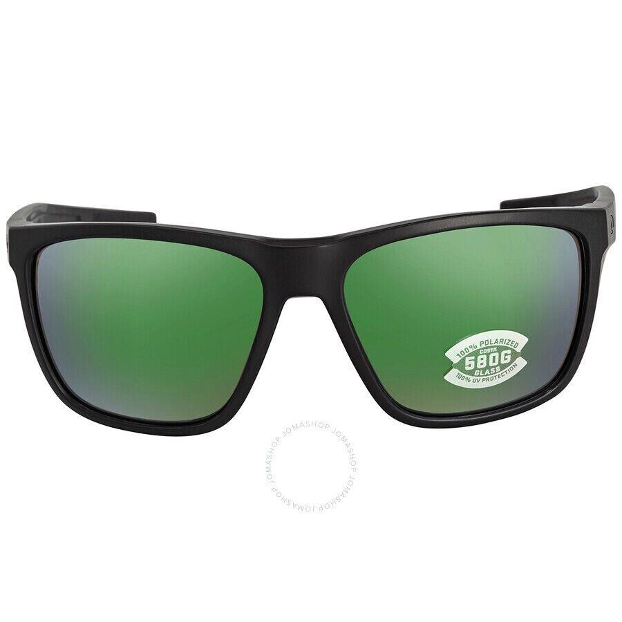 Costa Del Mar Frg 11 Ogmglp Ferg Sunglasses Matte Black Green Mirror 580G Polari