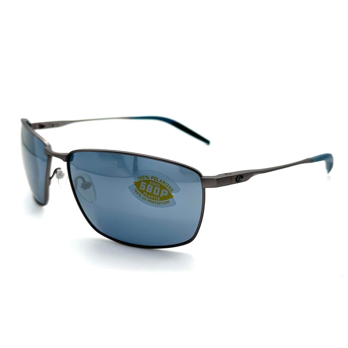 Costa Del Mar Turret Sunglass Matte Dark Gun+deep Blue/black/gray Silv Mir 580P