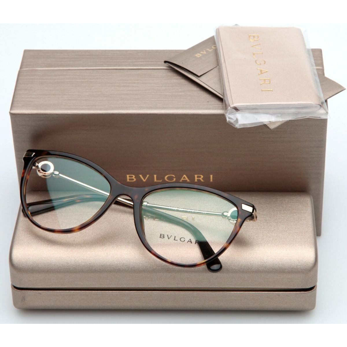 Bvlgari 4162 504 Havana Eyeglasses Glasses 54-17-140 B41mm Italy