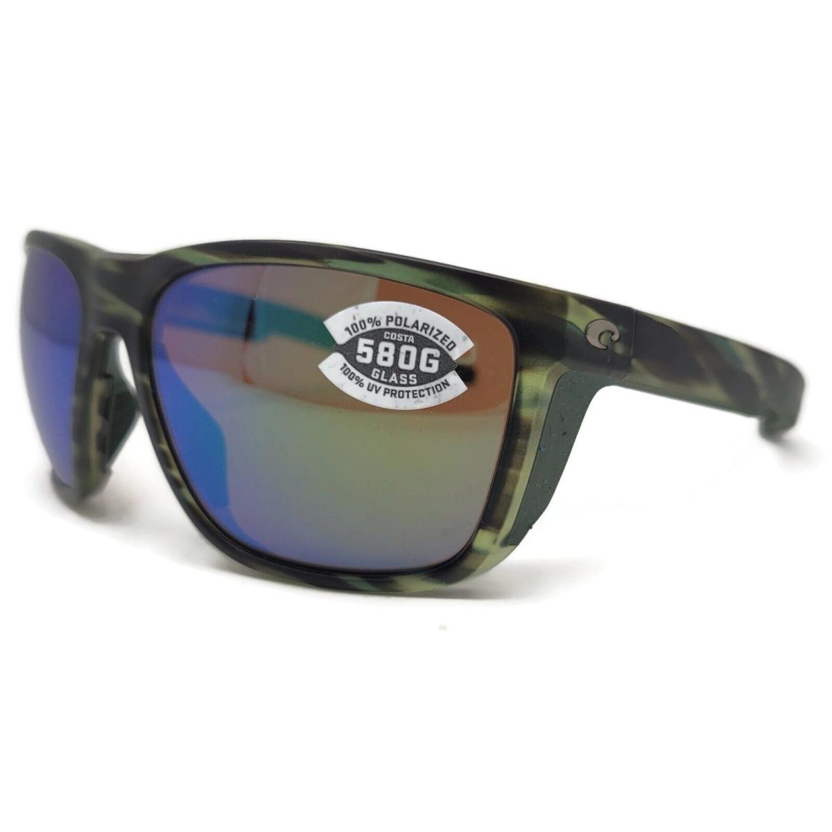 Costa Del Mar Ferg Sunglasses Matte Reef Polarized Green Glass Frg 253 Ogmglp - Frame: Matte Reef, Lens: Green