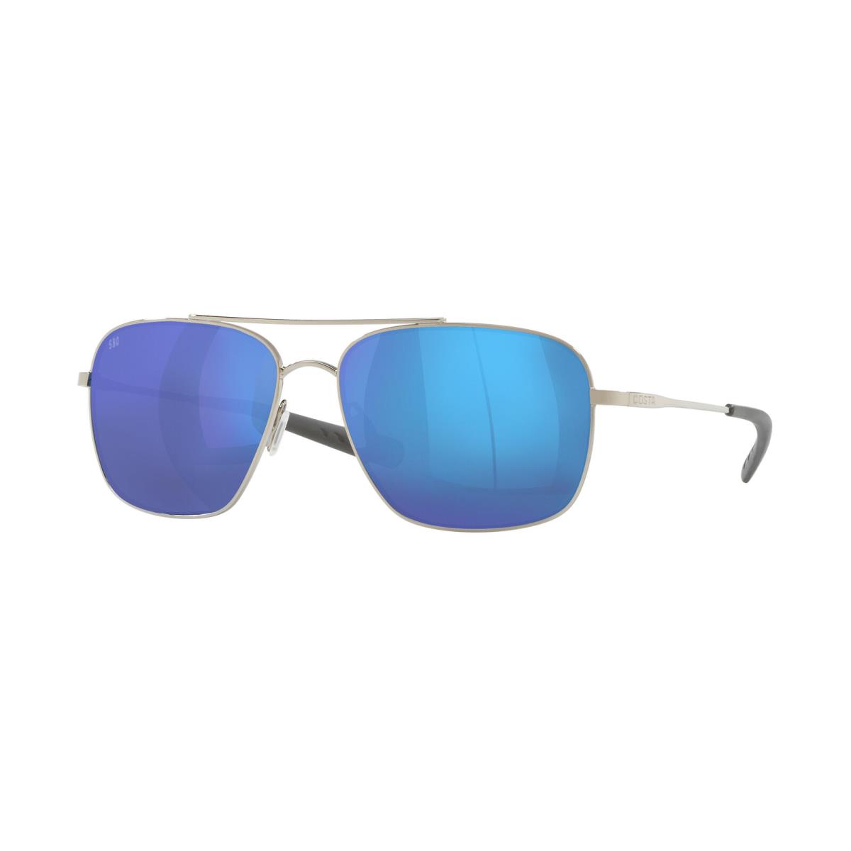 Costa Del Mar 06S 6002 Canaveral 21 sh Palladium Blu 600215 Sunglasses