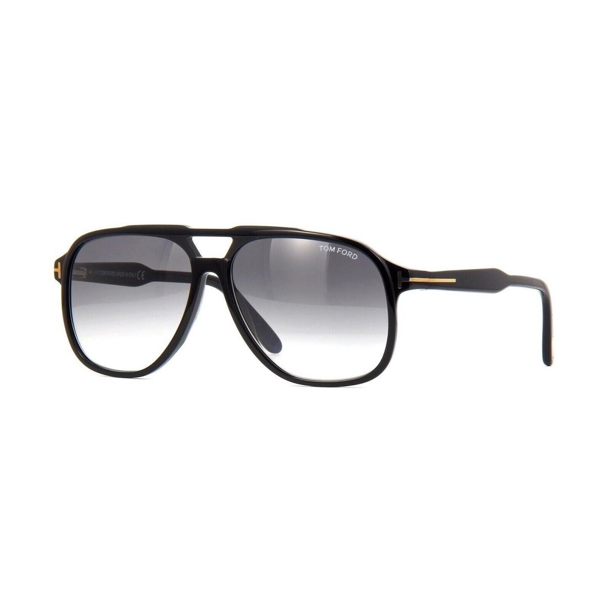 Tom Ford Raul FT 0753 01B Black Grey Gradient Lens Sunglasses 57mm