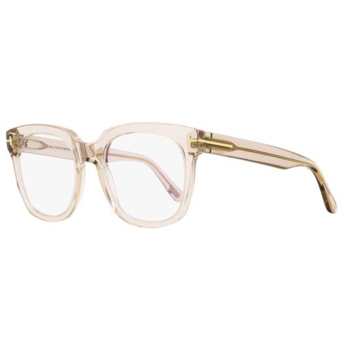 Tom Ford TF5537B Blue Block Eyeglasses 072 Transparent Rose 52mm FT5537