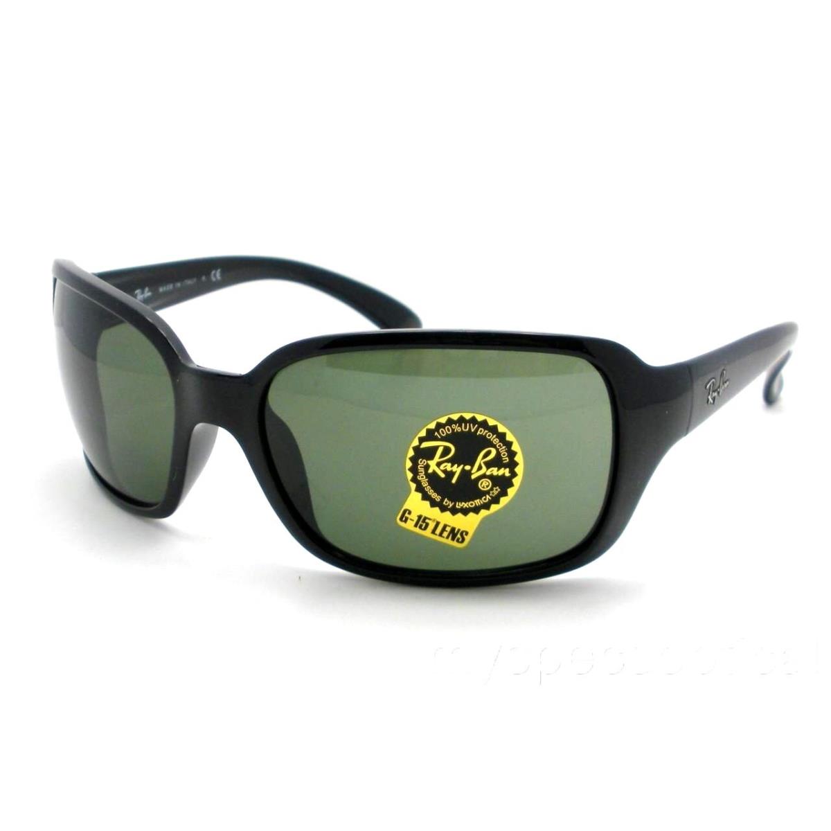 Ray Ban 4068 601 G15 Black Green Sunglasses r