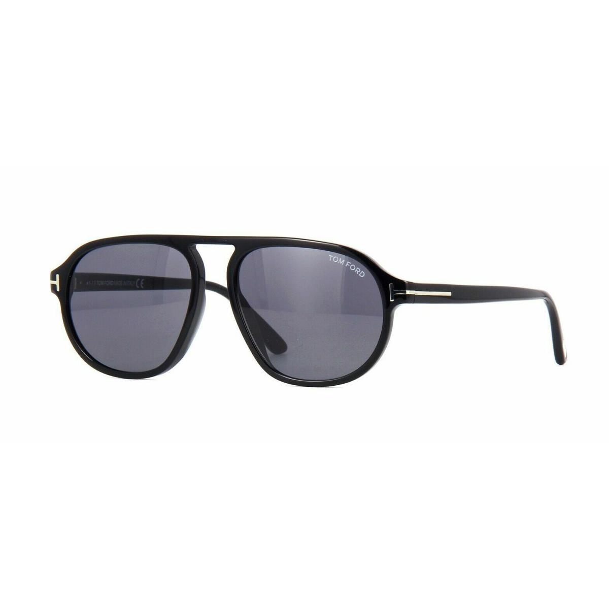 Tom Ford FT 0755 01A Shiny Black/ Smoke Lens Sunglasses 57mm