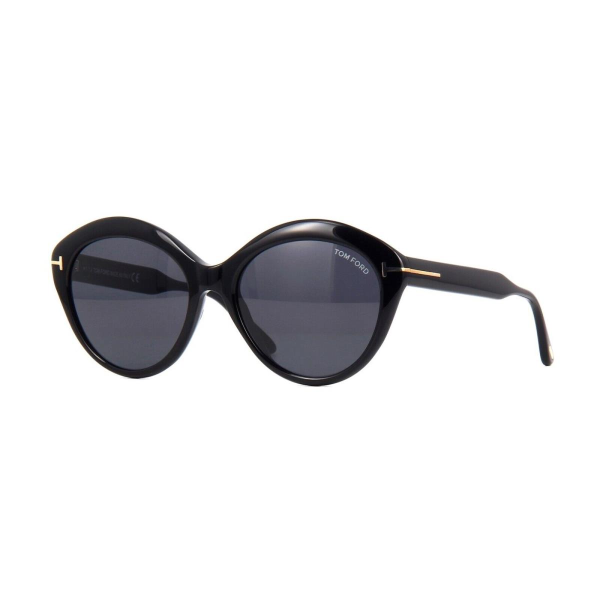 Tom Ford Maxine FT 0763 Black/smoke 01A Sunglasses