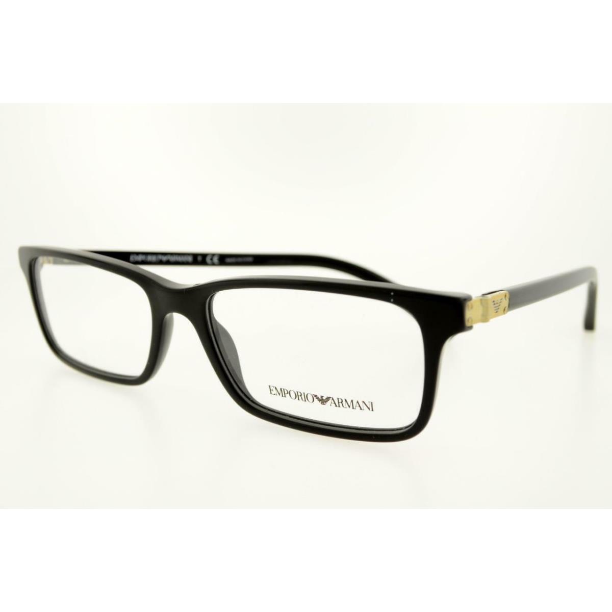 Emporio Armani 3005 5017 53MM Black Frame Clear Demo Lenses