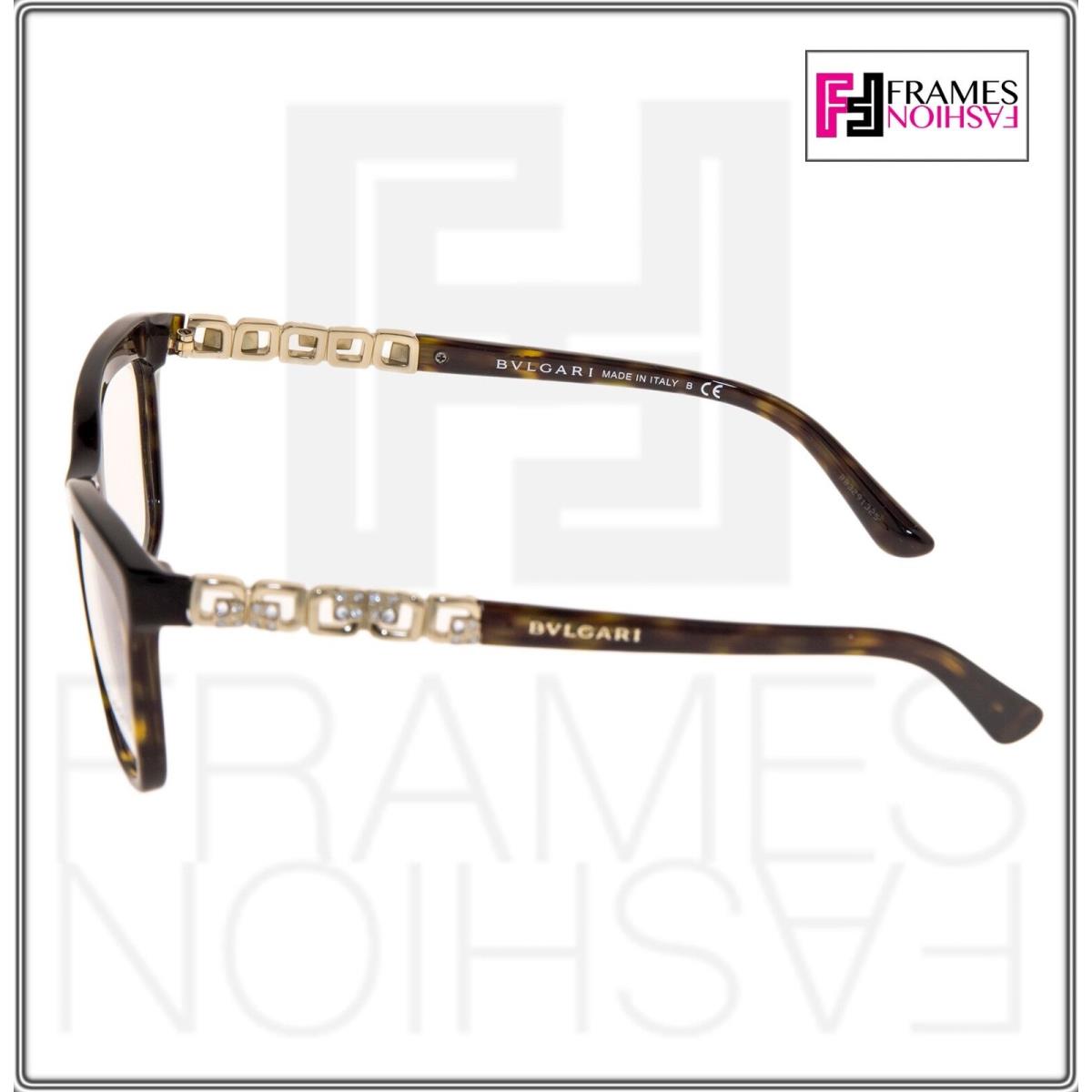 Bvlgari Catene 4116 Brown Tortoise Gold Optical Luxury Eyeglasses BV4116B