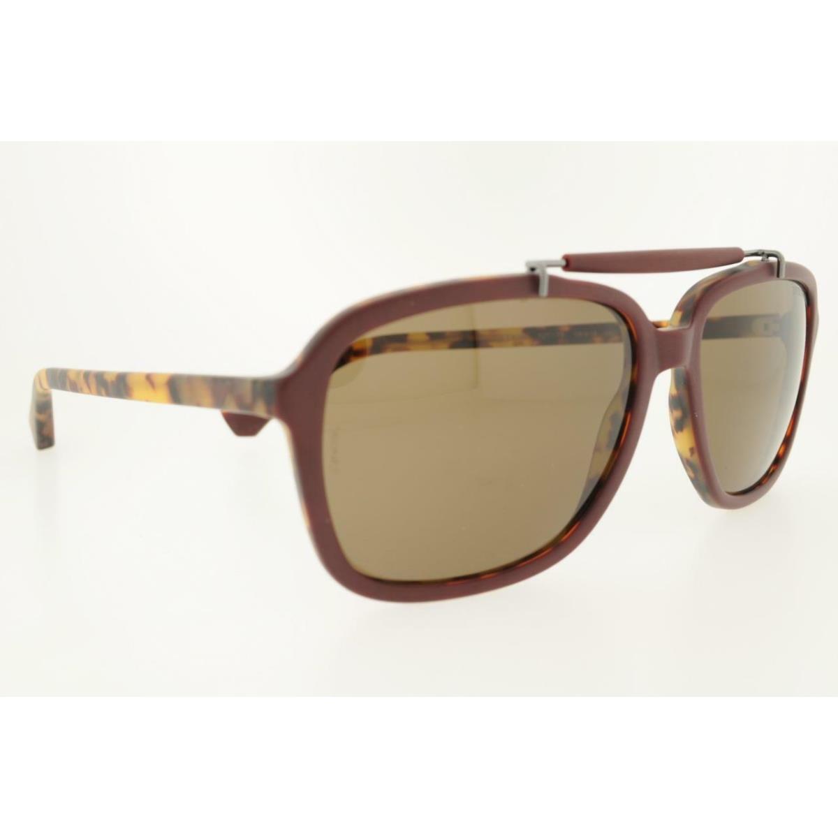 Emporio Armani Sunglass 4036 527173 58MM Top Bordeaux Frame Brown Lenses