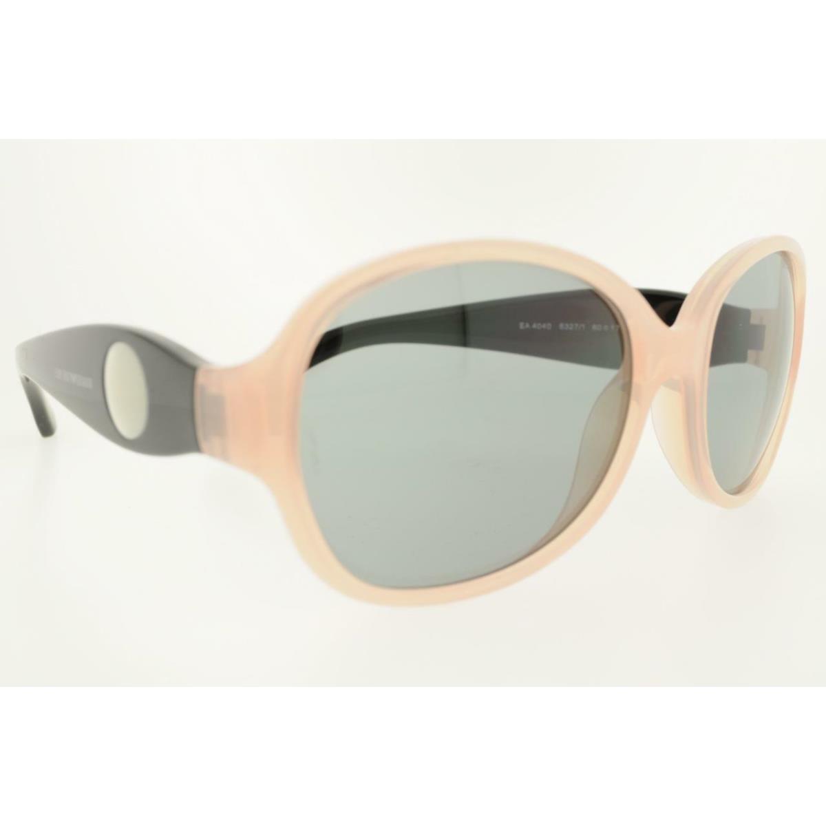 Emporio Armani Sunglass 4040 53271 60MM Opal Pink Frame Dark Grey Lenses