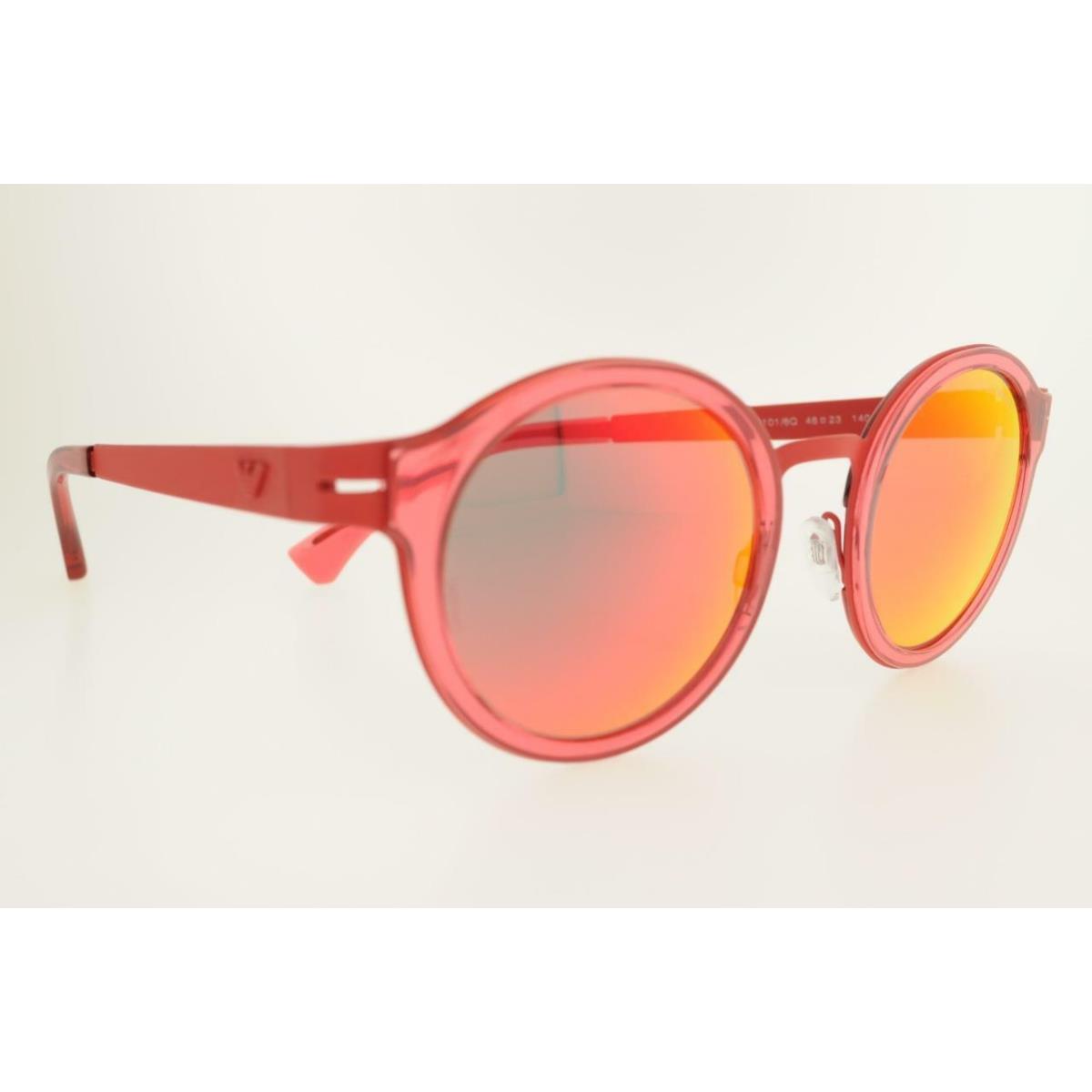 Emporio Armani Sunglasses 2029 31016Q 48MM Coral Red Frame Red Silver Lenses