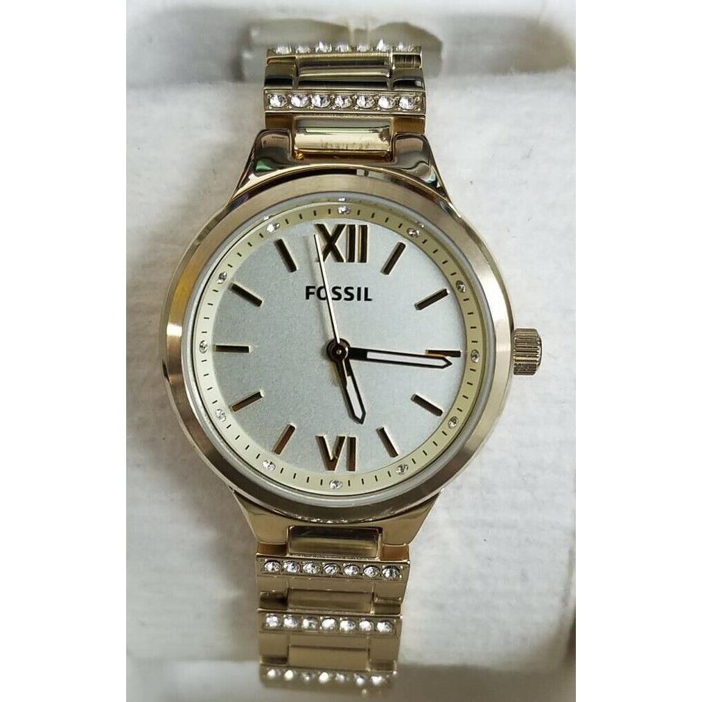 Fossil Women`s Gold-tone Stainless Steel Analog Watch BQ1605