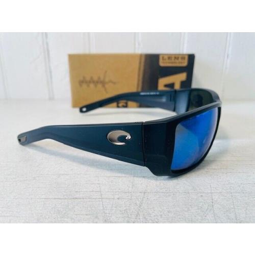Costa Del Mar Blackfin Pro Matte Black Wpolarized Blue Mirror 580P Glass Suns - Frame: Black, Lens: Blue