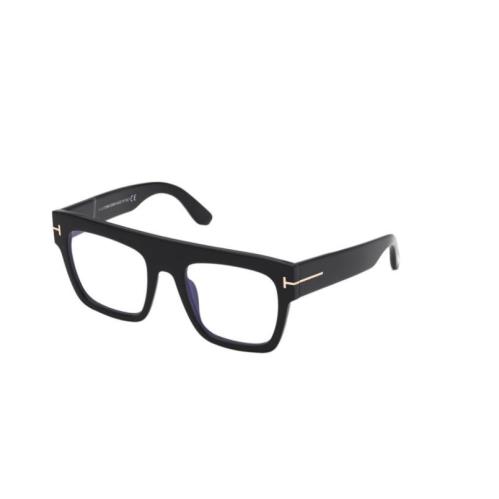 Tom Ford FT 0847 Renee 001 Black/blue Block Square Women`s Eyeglasses
