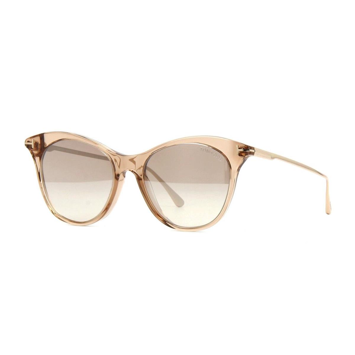 Tom Ford Micaela FT 0662 Brown Crystal/brown Shaded Mirror 45G Sunglasses