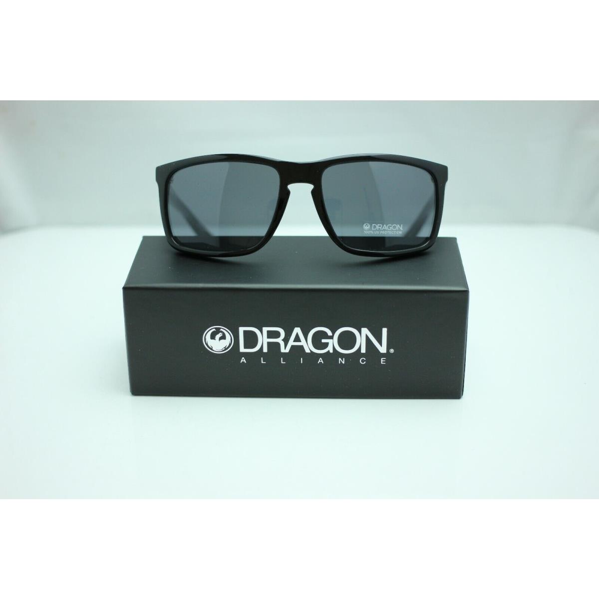 Dragon Melee Sunglasses Shiny Black w/ Smoke Lens 40722-001