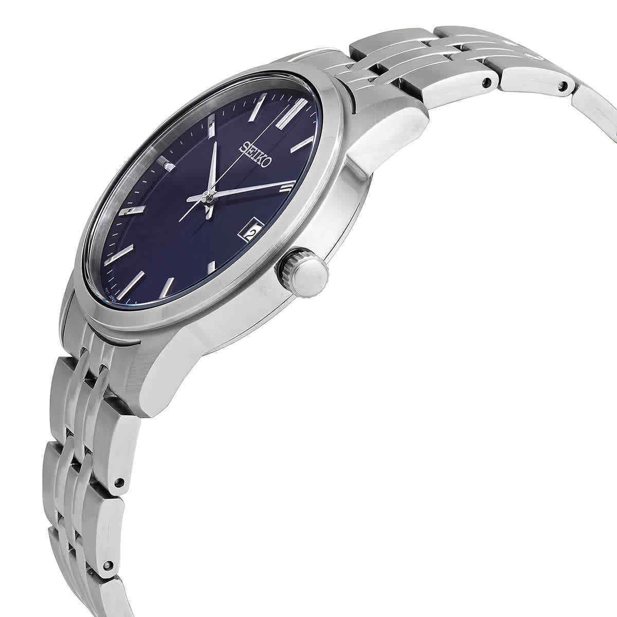 Seiko Essentials Quartz Blue Dial Men`s Watch SUR399