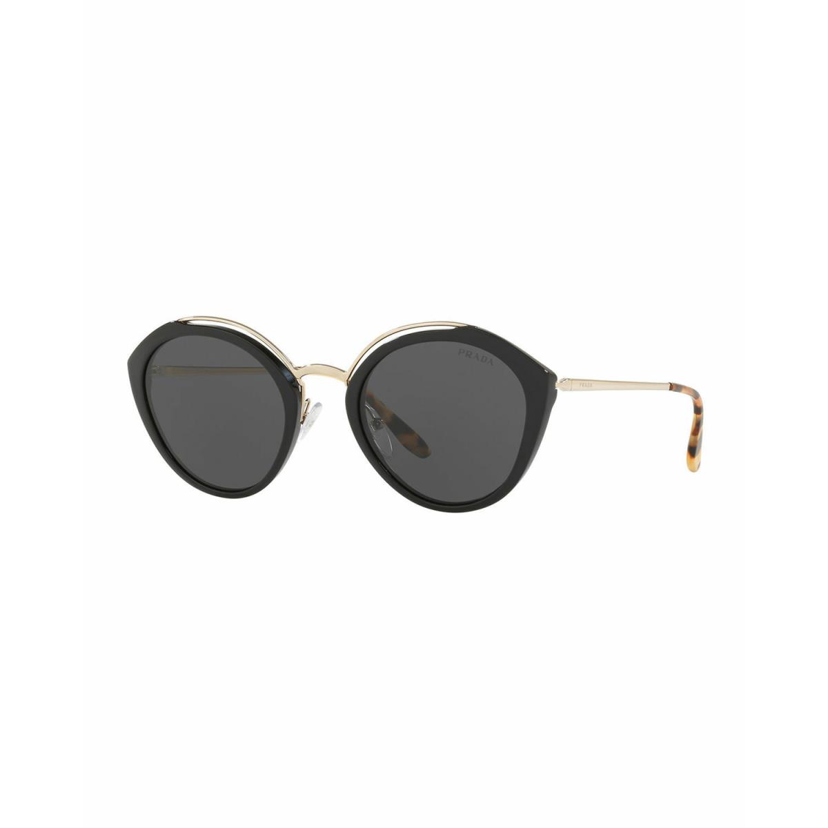 Prada PR18US 1AB5S0 Women`s Sunglasses Black/pale Gold