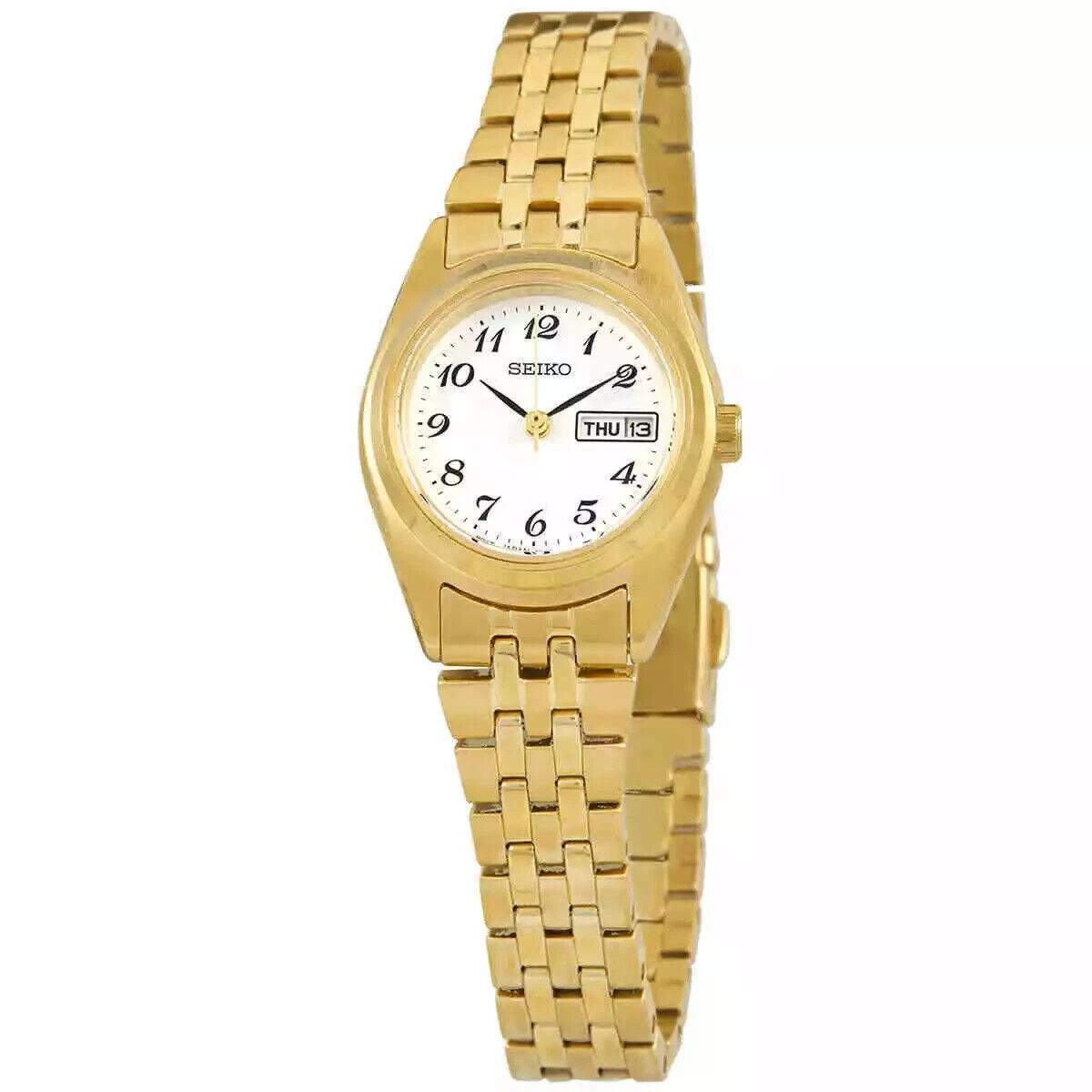 Seiko Quartz White Dial Ladies Essential Watch SUR440