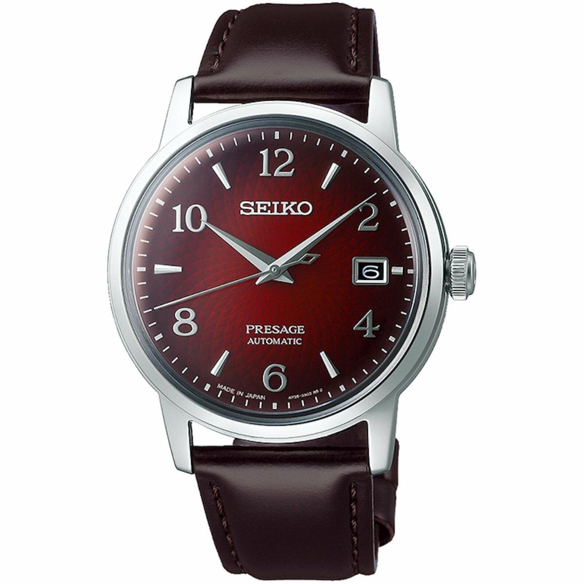 Seiko Presage Red Men`s Watch - SRPE41