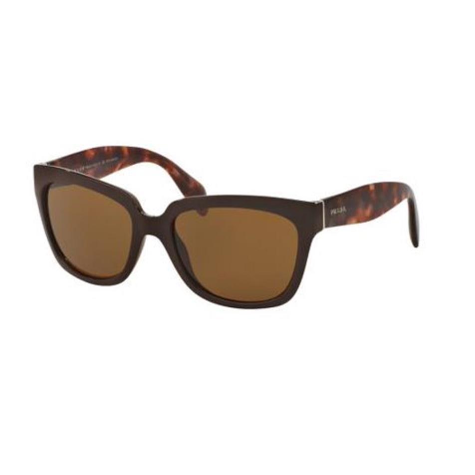 Prada PR07PS-DH05Y1-56 Women`s Tortoise Polar Brown Polarized Lens Sunglasses