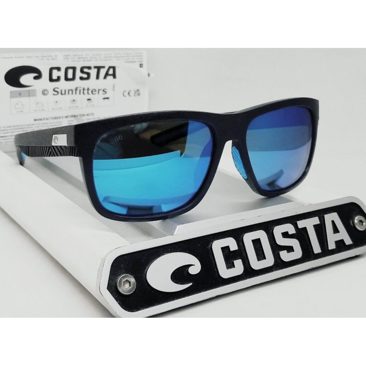 Costa Del Mar Net Gray/blue Mirror Baffin Polarized 580G Sunglasses