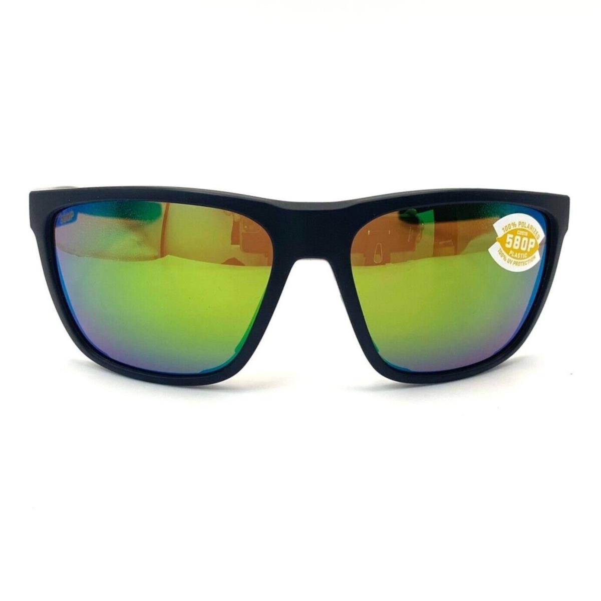 Costa Del Mar Ferg Sunglasses Matte Black/green Mirror 580Plastic