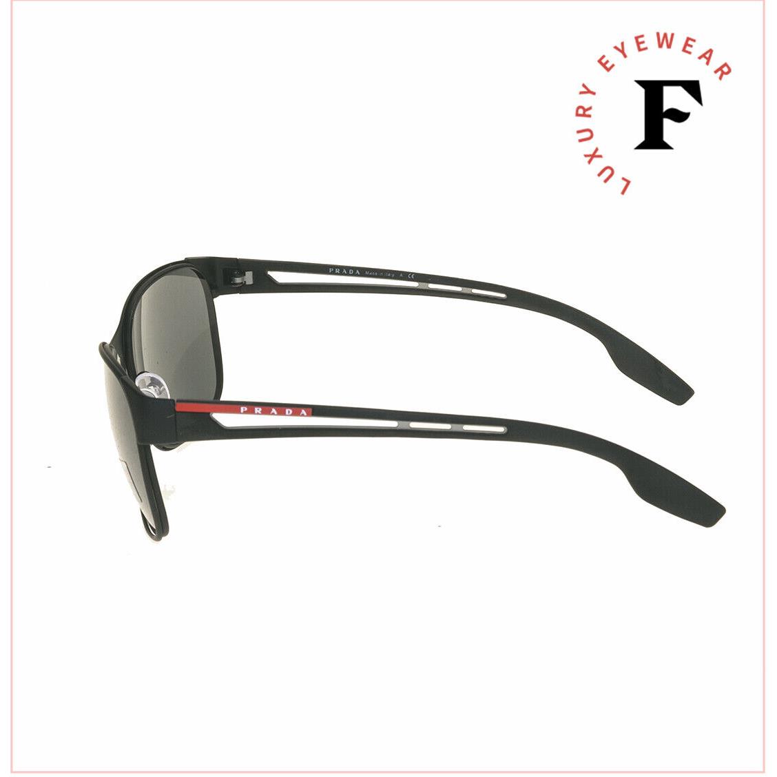 Prada Linea Rossa Core 52T Black Gray Rubber Sport Sunglasses PS52TS