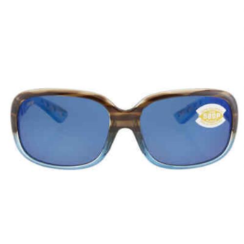 Costa Del Mar Gannet Blue Mirror Polarized Polycarbonate Ladies Sunglasses Gnt