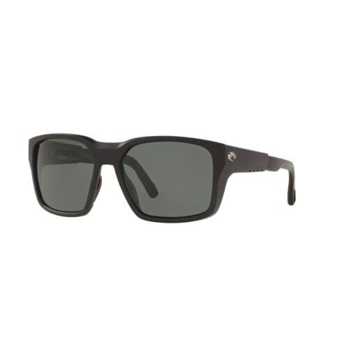 6S9003-20 Mens Costa Tailwalker Polarized Sunglasses - Black Frame, Gray Lens