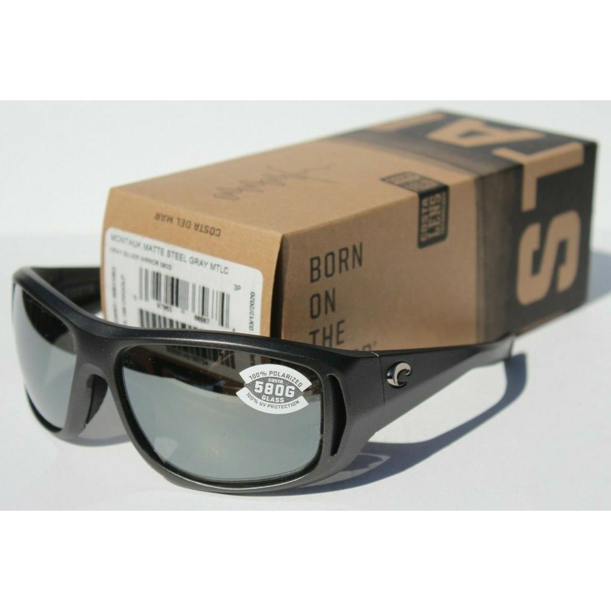 Costa Del Mar Montauk Polarized Sunglasses Steel Gray/silver Mirror 580G