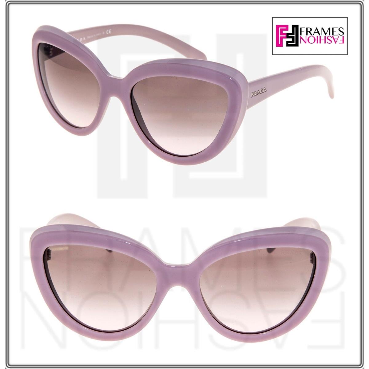 Prada Ornate PR08RS Opal Pink Cat Eye Sunglasses Gradient 08R Women