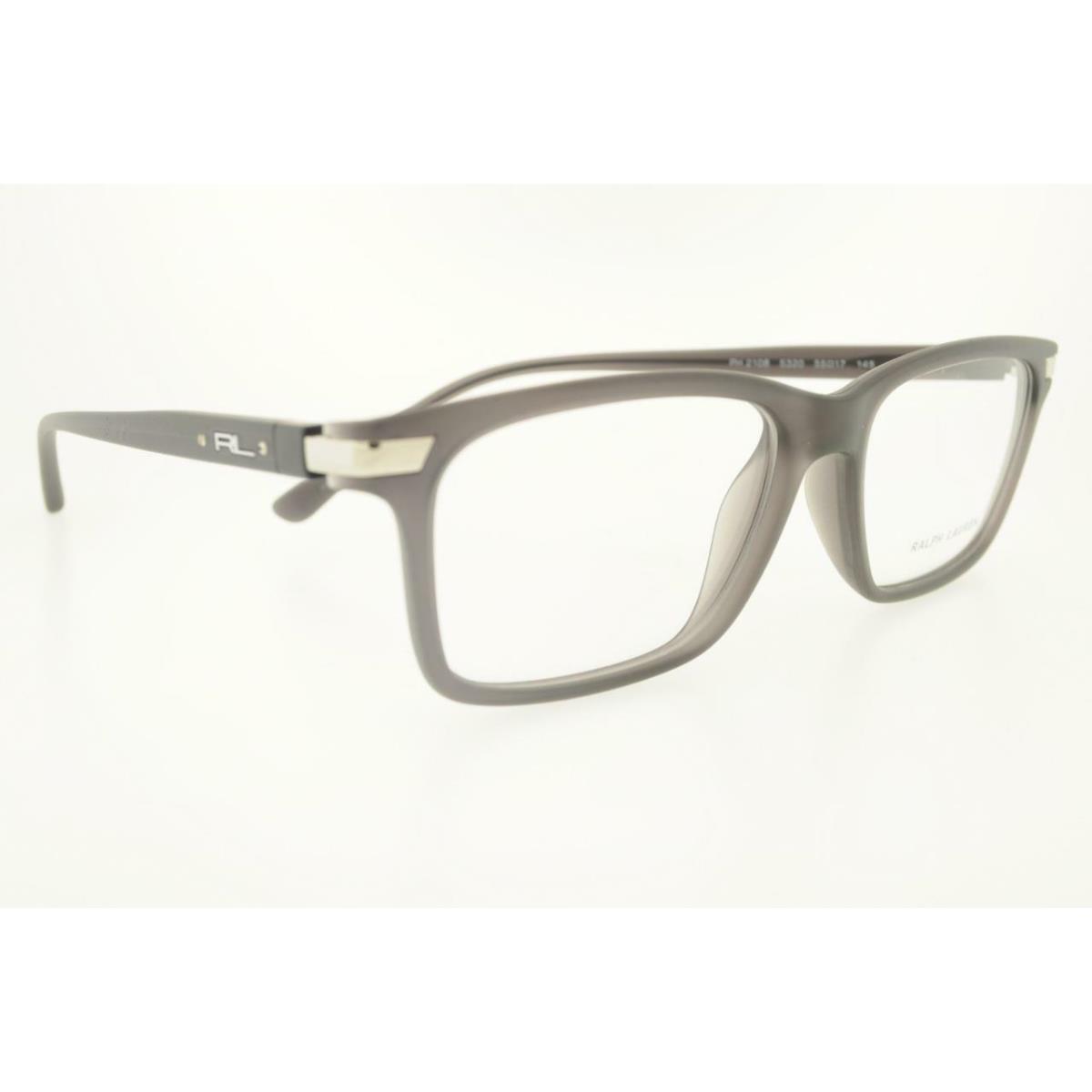 Polo Ralph Lauren 2108 5320 52MM Matt Grey Frame with Clear Lenses