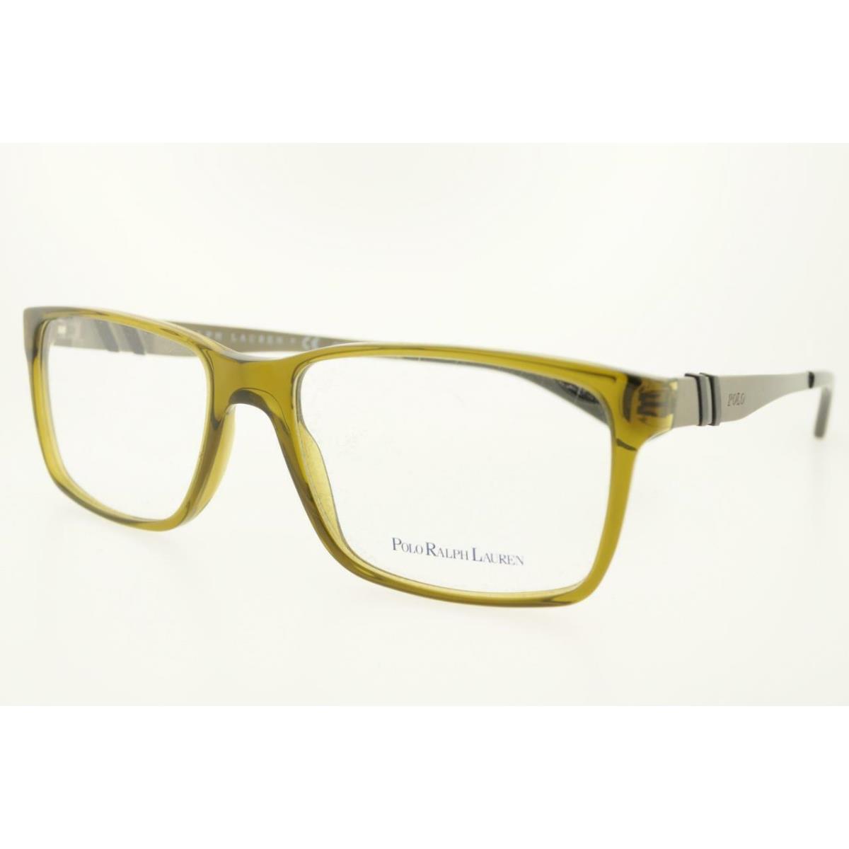 Polo Ralph Lauren 2114 5468 56MM Olive Frame Clear Demo Lenses