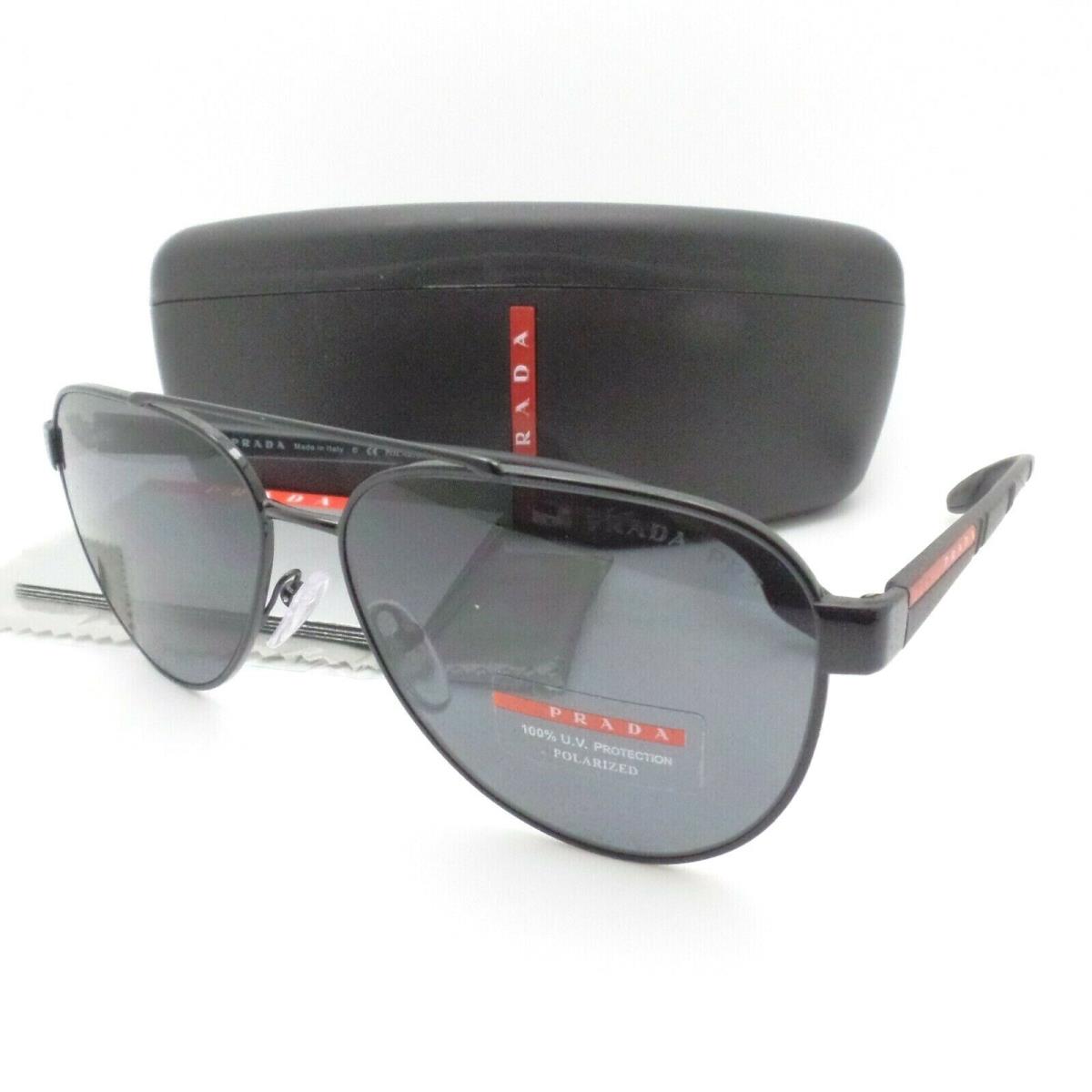 Prada Linea Rossa Sport Sps 54T 61 1AB-5Z1 Polarized Black Sunglasses