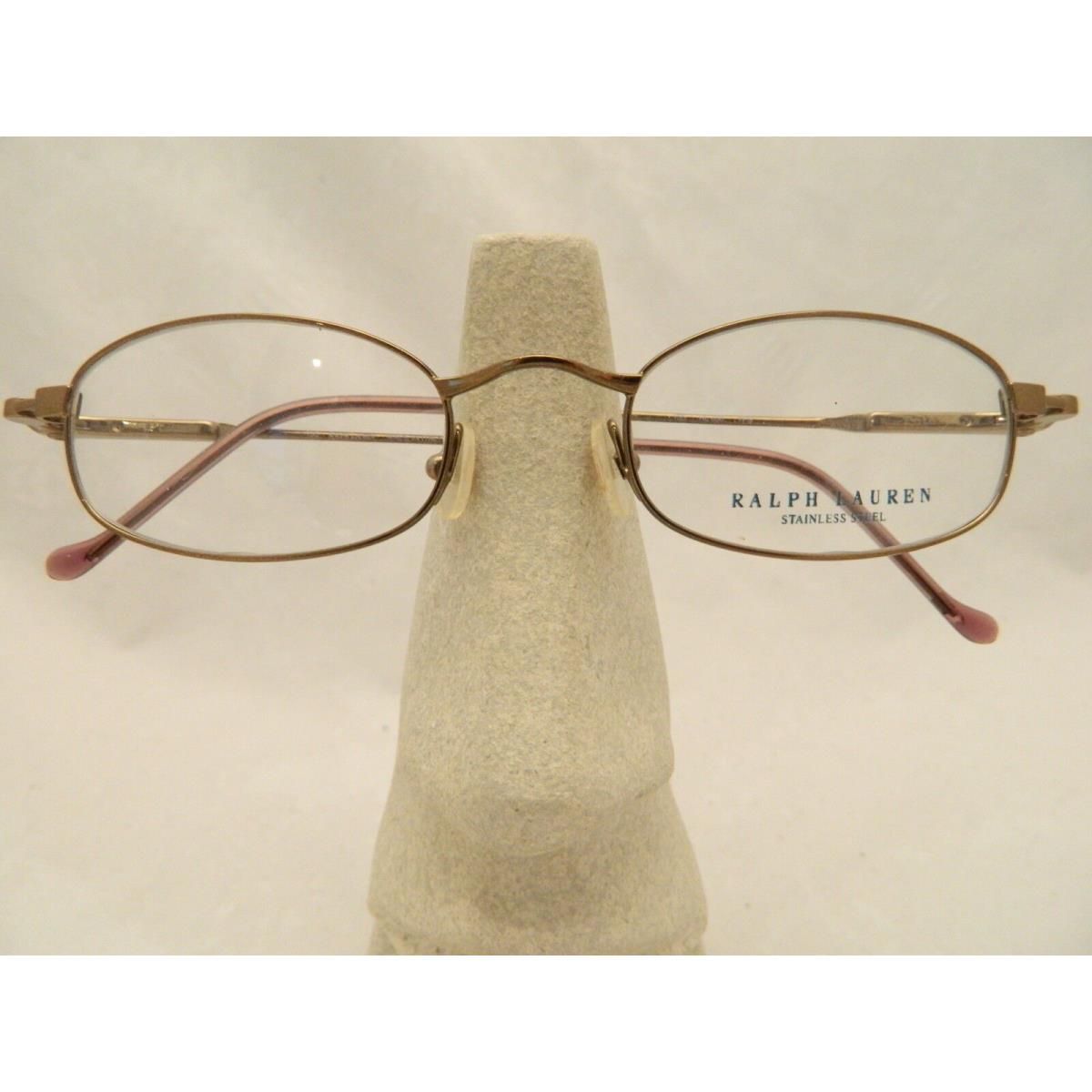 Ralph Lauren Eyeglasses Stainless Steel Polo Classic RL630 Brown Metal Small