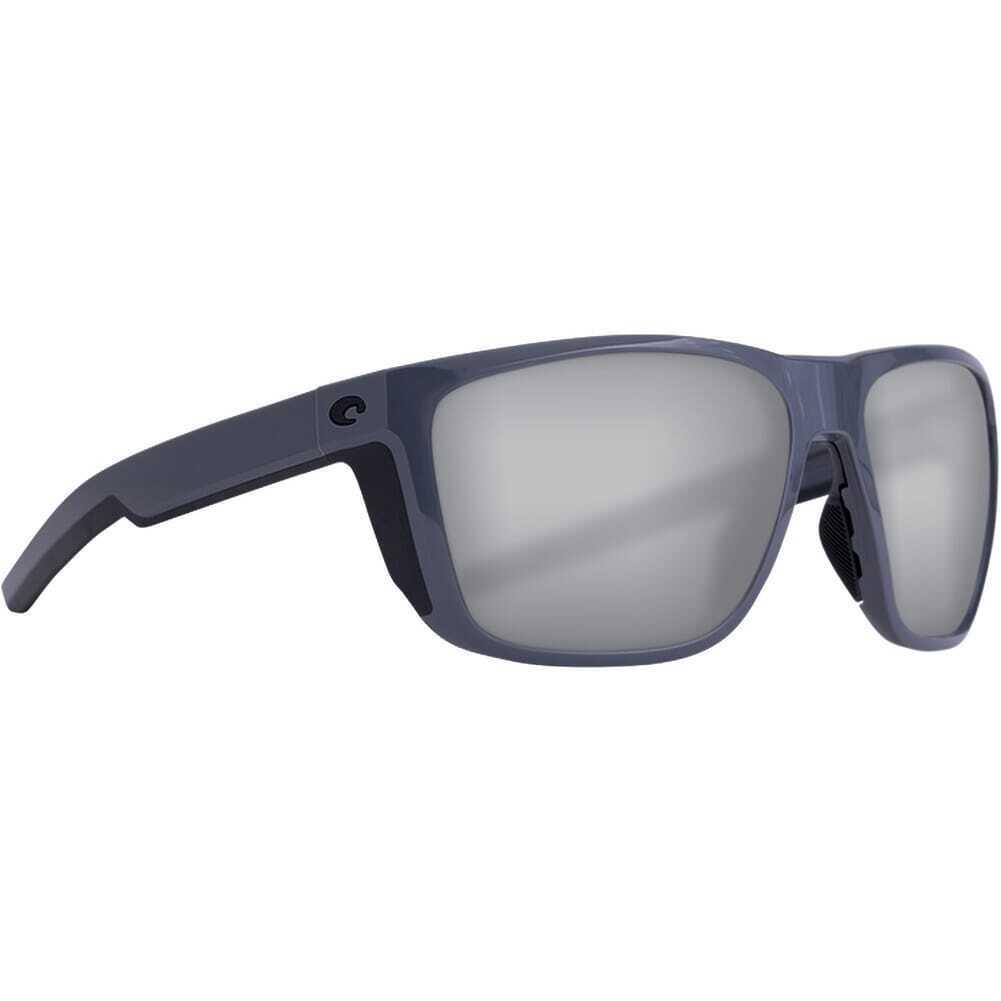 Costa Ferg Shiny Gray Sunglasses W/gray Silver Mirror 580G Lens 06S9002-90023659