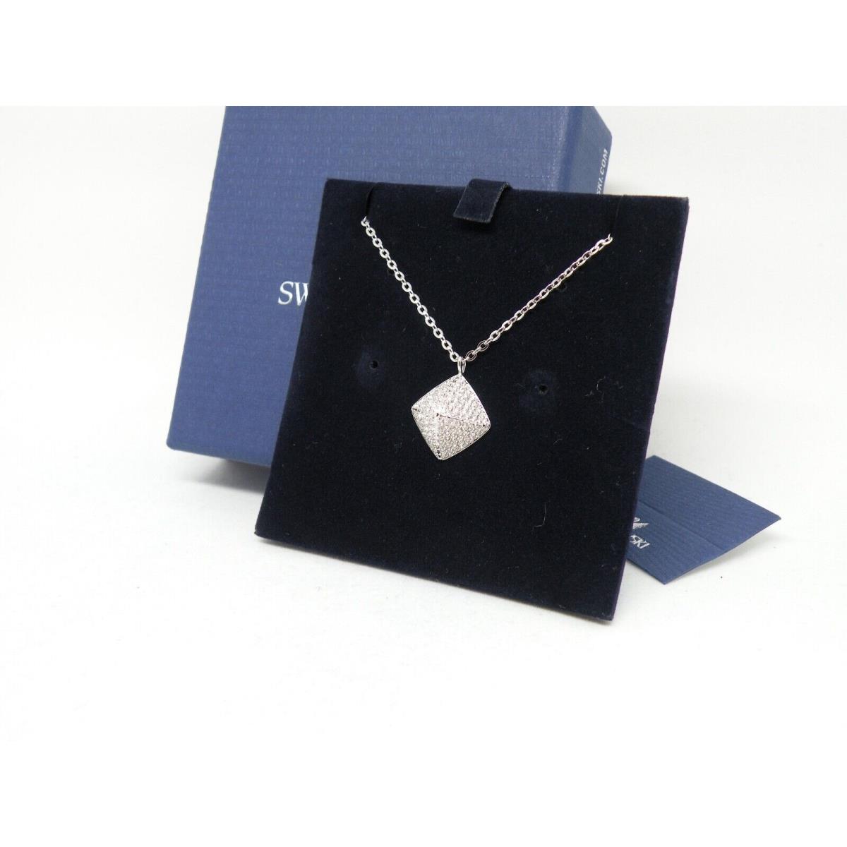 Swarovski Tactic Crystal Pendant Rhodium Finish