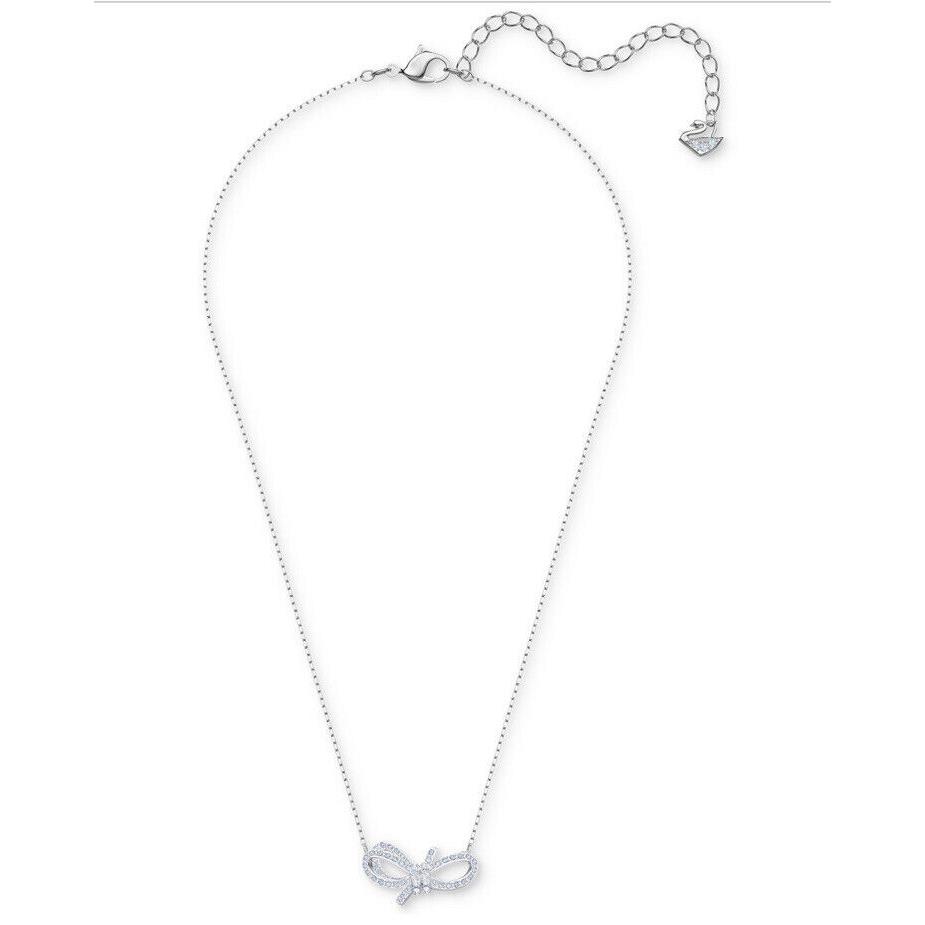 Swarovski Silver Tone Bow Necklace- JC310