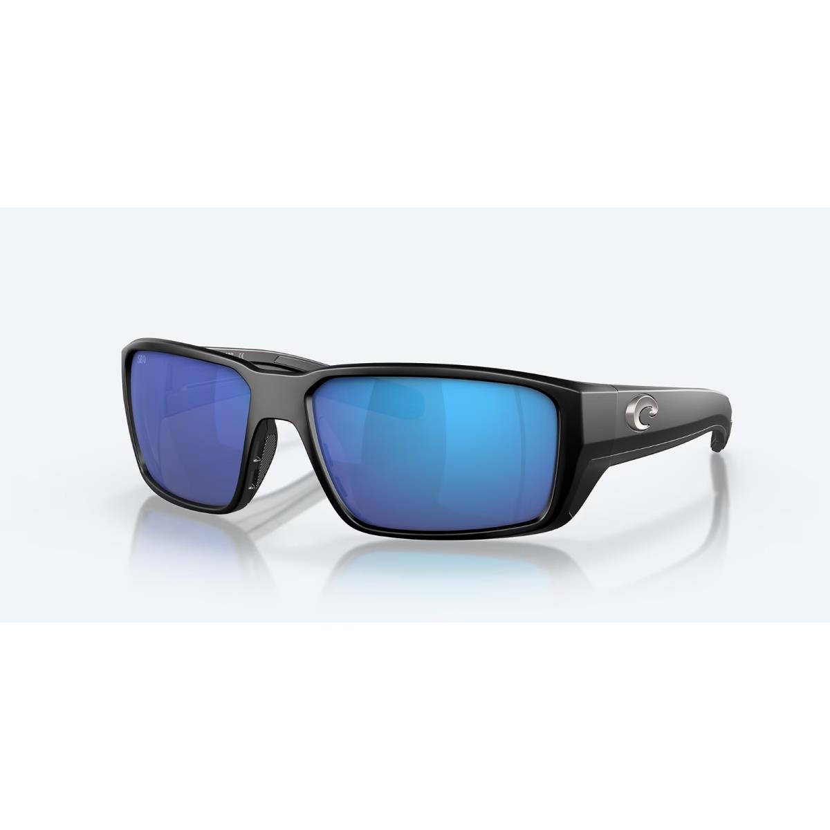 Costa Del Mar Fantail Pro Polarized Sunglasses Matte Black / Blue Glass 580G