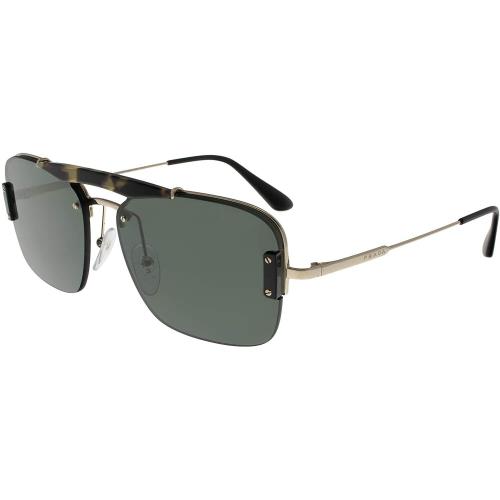 Prada Sunglasses 0PR 56VS 09R254 33 140 Pilot Designer Eyeglasses - Frame: , Lens: Green
