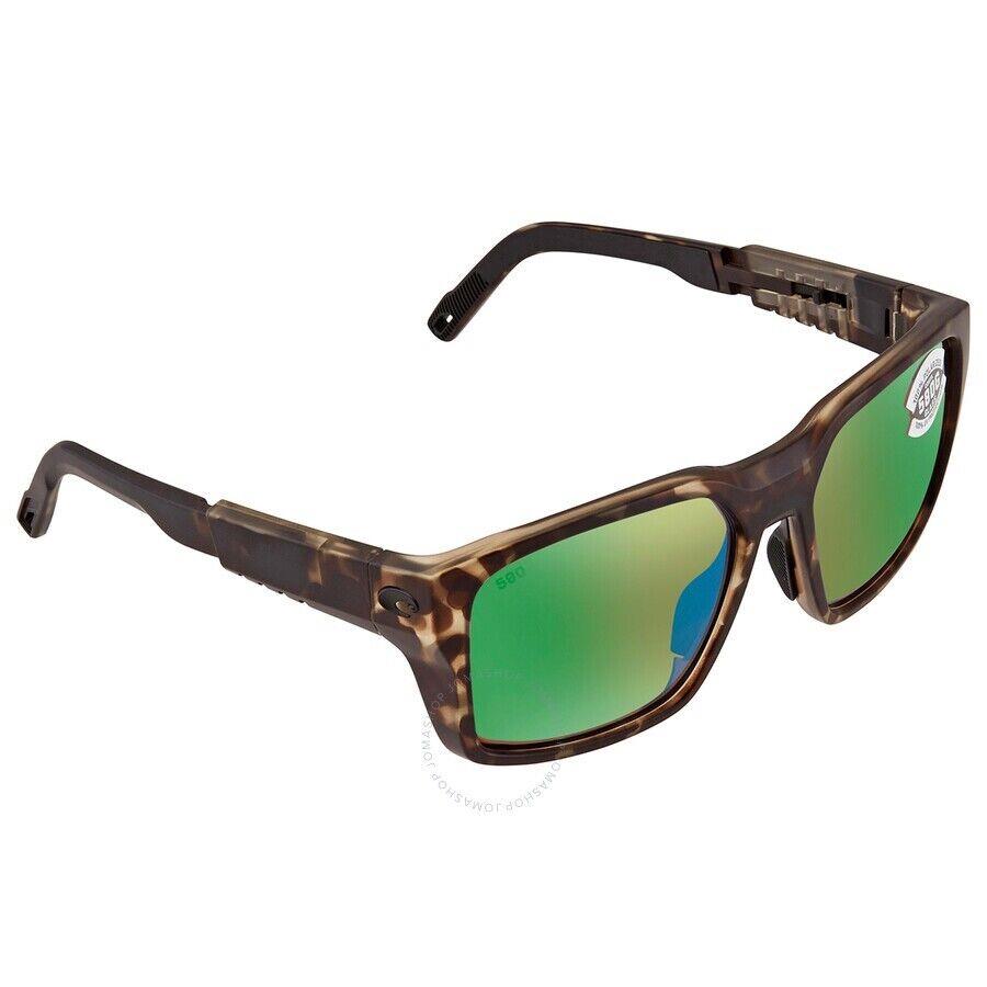 Costa Del Mar Twk 254 Ogmglp Tailwalker Sunglasses Green Mirror 580G Polarized - Frame: Brown, Lens: Green