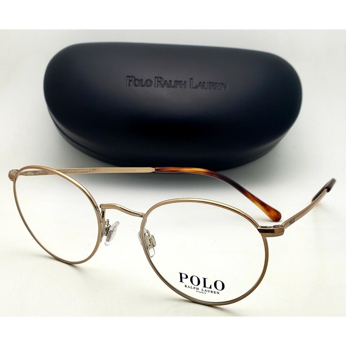 Polo Ralph Lauren Eyeglasses PH 1179 9334 48-20 Gold Tortoise Round Frames