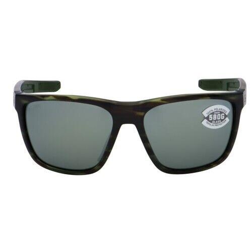 Costa Del Mar Frg 253 Osgglp Ferg Sunglasses Matte Reef Gray Silver Mirror 580G - Frame: Green, Lens: Gray