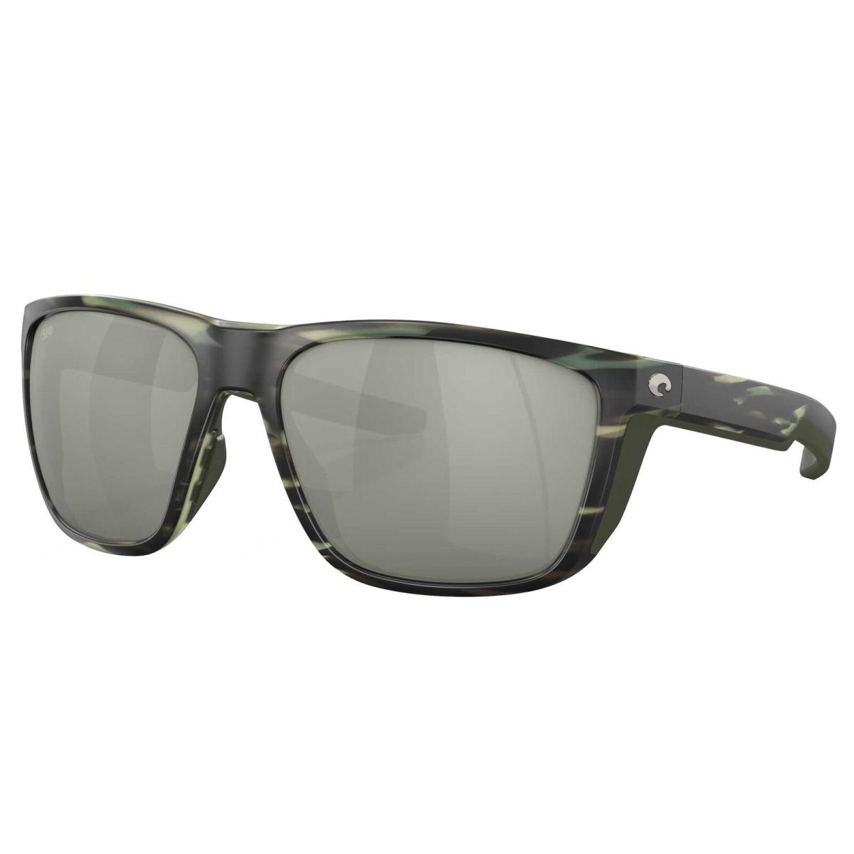 Costa Del Mar Men`s Sunglasses Grey Silver Mirrored Lens Ferg 0FRG253 Osgglp - Frame: Matte Reef, Lens: Gray, Frame: Green